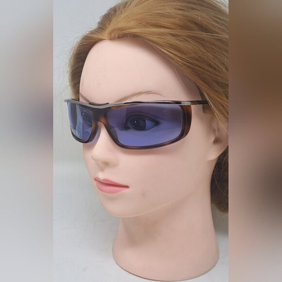 NWT Gucci Women's Sunglasses Vintage Y2K Wrap Havana Blue GG1420/S 65-13-115 - Picture 4 of 15